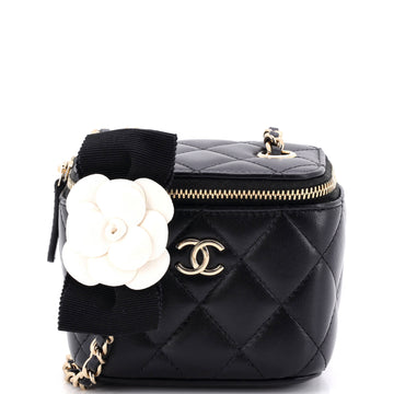 Chanel Camellia Bow Vanity Case With