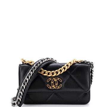 Chanel 19 Flap Phone Holder With Chain