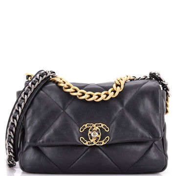 Chanel 19 Flap Bag Quilted Leather