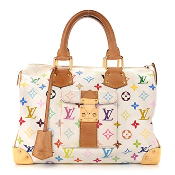 Louis Vuitton Multicolor Speedy 30 White