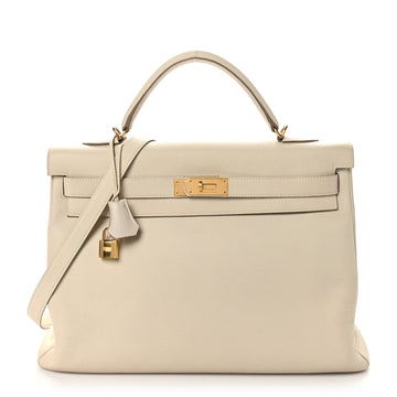 Hermes Togo Kelly Retourne 40 Craie