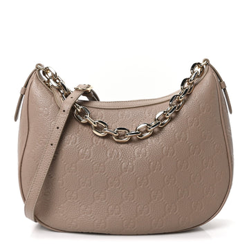 Gucci Gg Grainy Calfskin Emblem Large