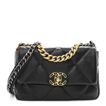 Lambskin Quilted Medium Chanel 19 Flap