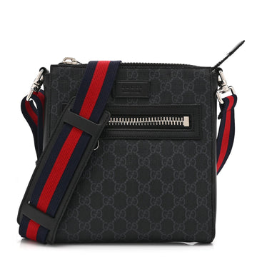 Gucci Gg Supreme Web Small Flat