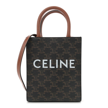 Celine Triomphe Canvas Calfskin Mini