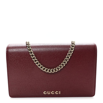Gucci Textured Calfskin Script Logo