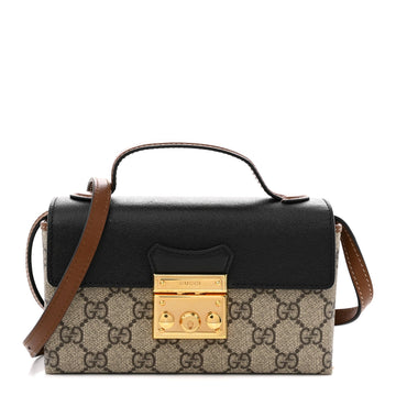 Gucci Gg Supreme Calfskin Mini Padlock