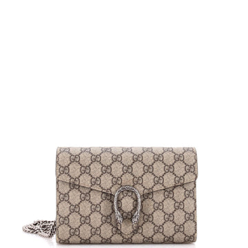 Gucci Dionysus Chain Wallet Gg Coated
