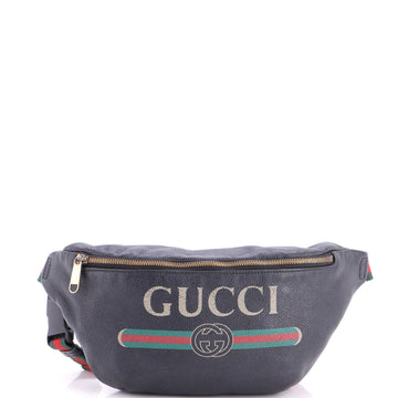 Gucci Logo Belt Bag Printed Leather