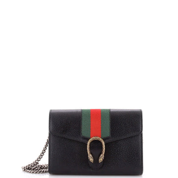 Gucci Dionysus Web Chain Wallet Leather