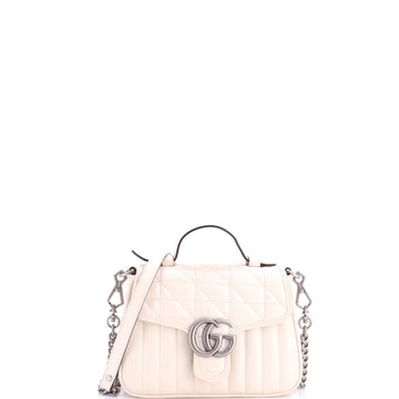 Gucci Gg Marmont Top Handle Flap Bag