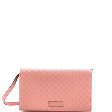 Wallet On Strap Microguccissima Leather