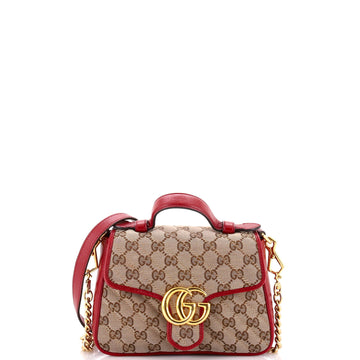 Gucci Gg Marmont Top Handle Flap Bag