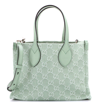 Gucci Ophidia Shopper Tote Gg Denim