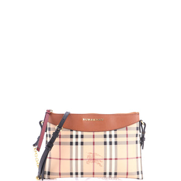 Burberry Peyton Crossbody Bag Haymarket
