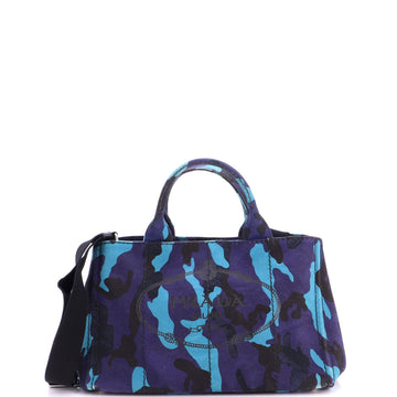 Prada Canapa Convertible Tote Printed