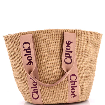 Chloe X Mifuko Woody Tote Raffia Large