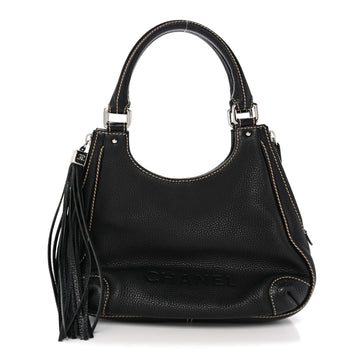 Chanel Grained Calfskin Tassel Hobo