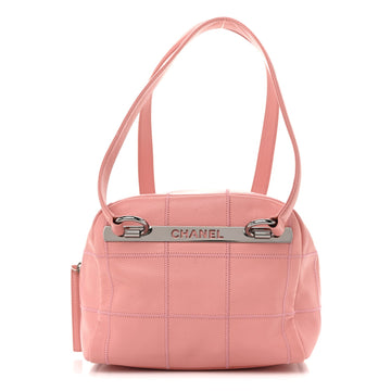 Chanel Caviar Square Stitched Bowler