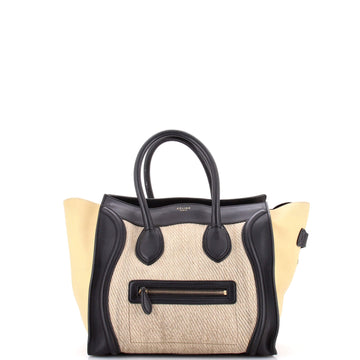 Celine Tricolor Luggage Bag Canvas And