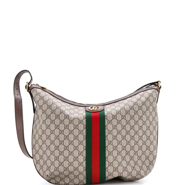 Gucci Ophidia Half Moon Hobo Gg Coated