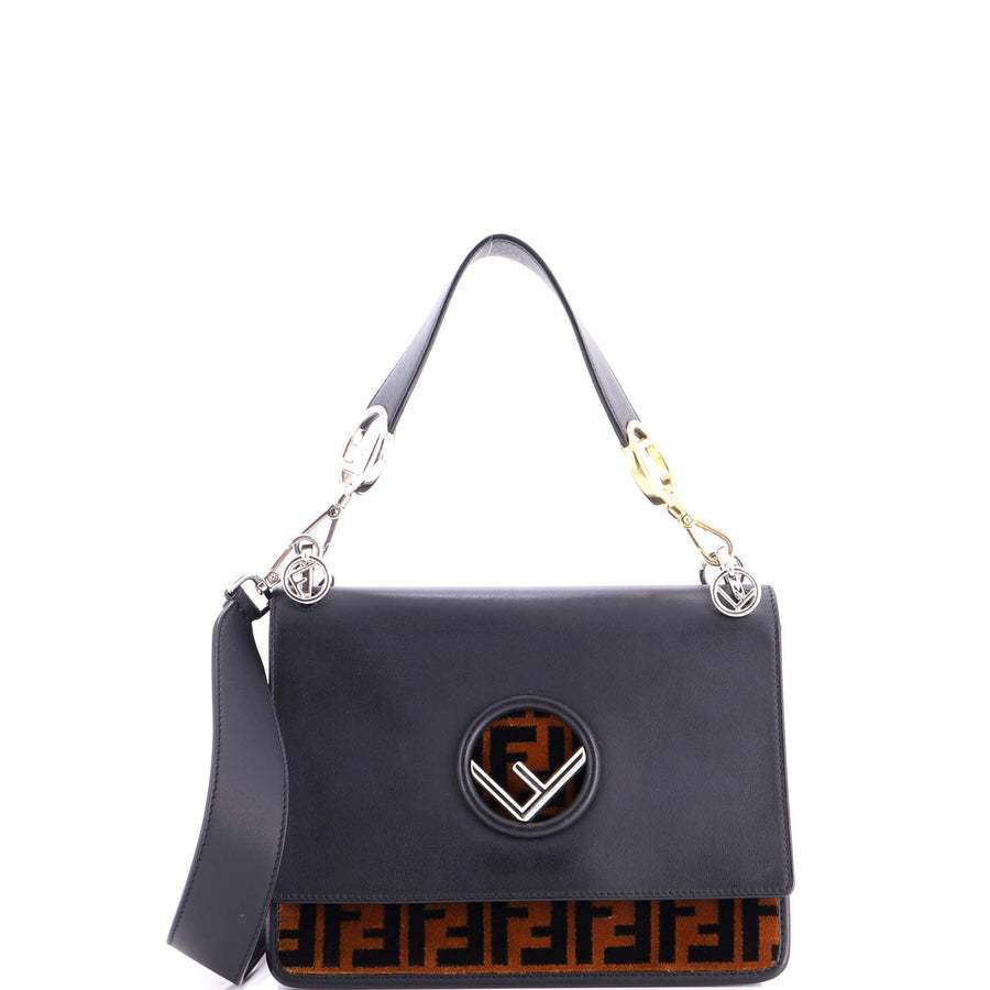 Fendi Kan I F Shoulder Bag Leather And