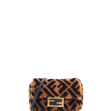 Fendi Baguette Nm Bag Zucca Shearling