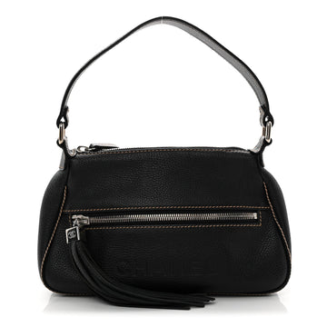Chanel Grained Calfskin Tassel Shoulder