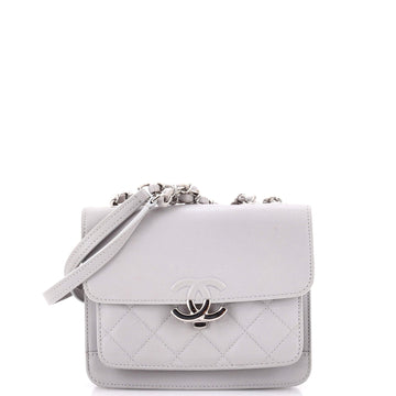 Chanel Cc Box Flap Bag Quilted Calfskin