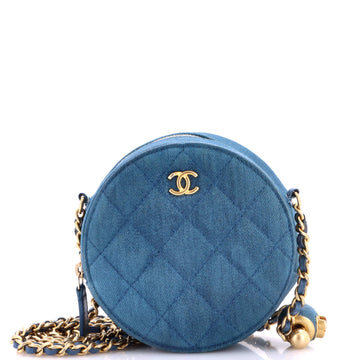 Chanel Pearl Crush Round Clutch With