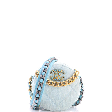 Chanel 19 Round Clutch With Chain