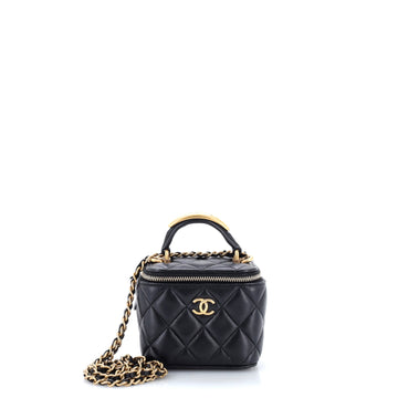 Chanel Cc Top Handle Vanity Case With