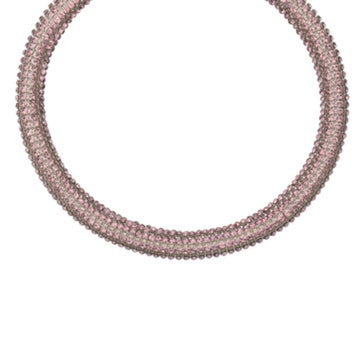 Chanel Necklace Pink Rhinestone