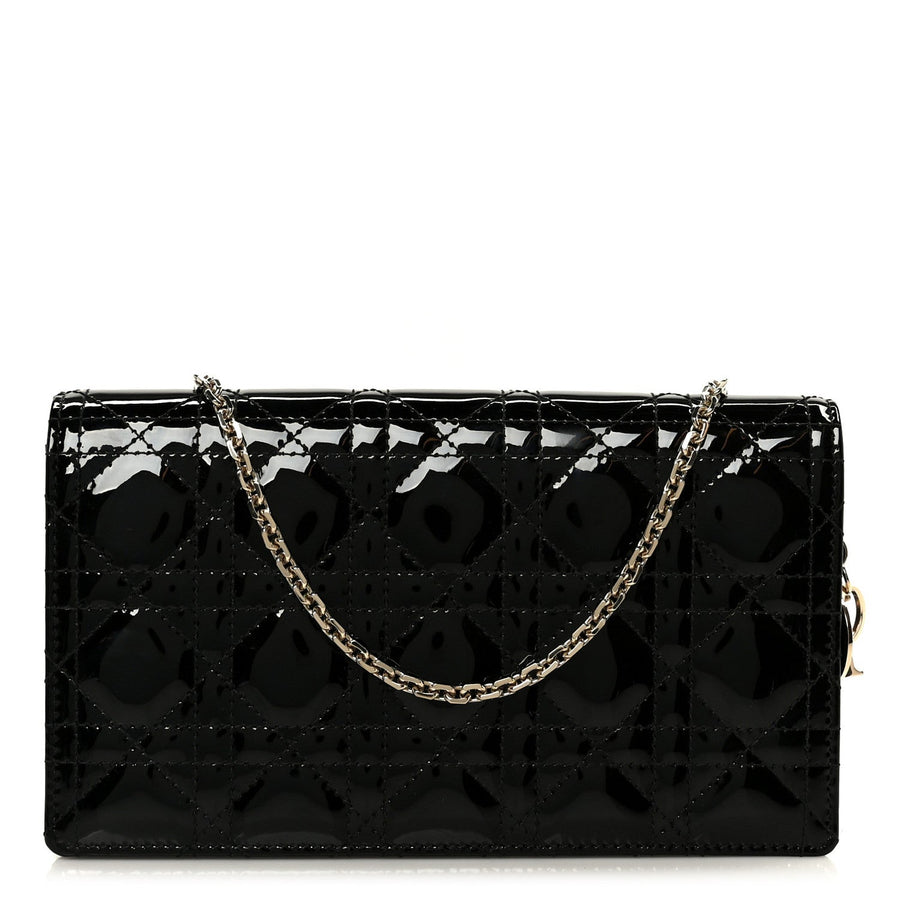 Christian Dior Patent Cannage Lady