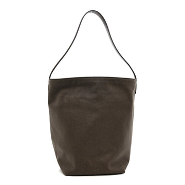 The Row Canvas Calfskin Medium N/S Park