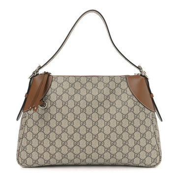 Gucci Gg Supreme Emblem Medium Shoulder