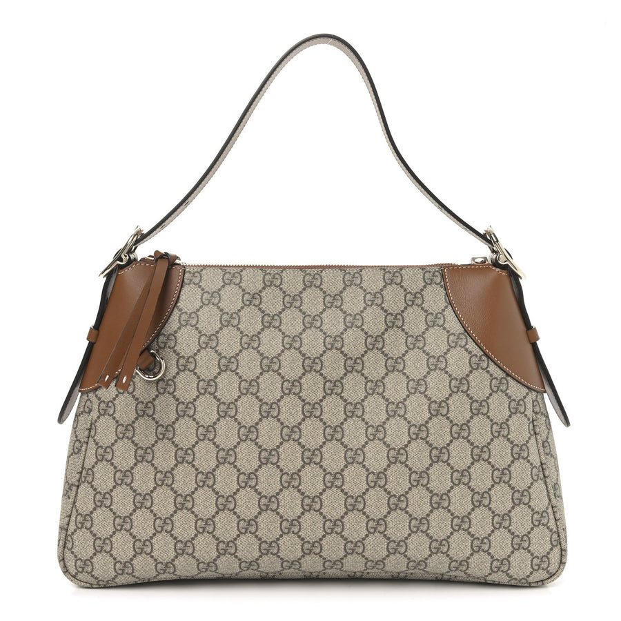 Gucci Gg Supreme Emblem Medium Shoulder