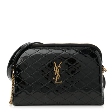 Saint Laurent Patent Quilted Gaby Zipped