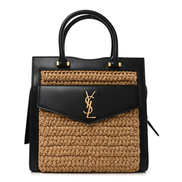 Saint Laurent Raffia Calfskin Small