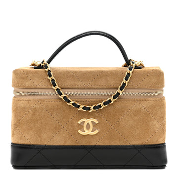 Chanel Suede Calfskin Shiny Lambskin