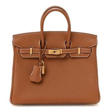 Hermes Togo Birkin 25 Gold
