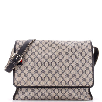 Gucci Web Loop Messenger Gg Coated