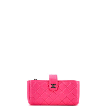 Chanel Phone Holder Clutch Quilted