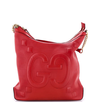 Gucci Apollo Hobo Gg Embossed Calfskin