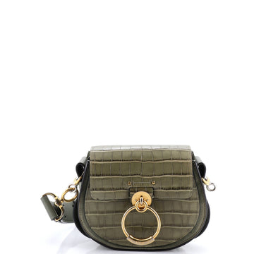 Chloe Tess Bag Crocodile Embossed