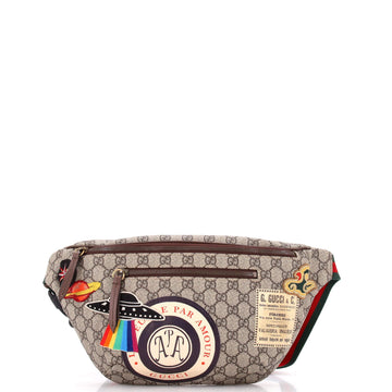 Gucci Courrier Zip Belt Bag Gg Coated