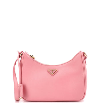 Prada Re-Edition Hobo Saffiano Leather