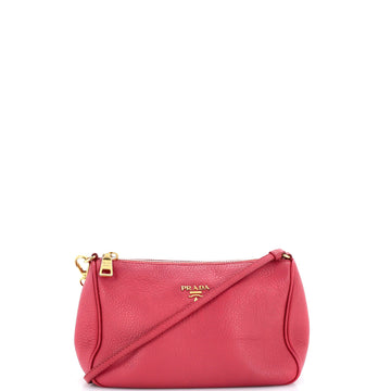 Prada Zip Shoulder Bag Vitello Daino