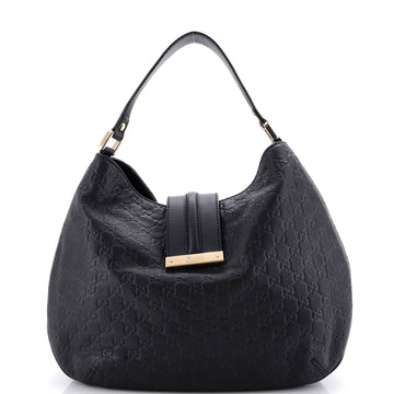 New Ladies Web Hobo Guccissima Leather