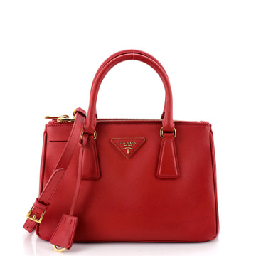 Prada Double Zip Lux Tote Saffiano